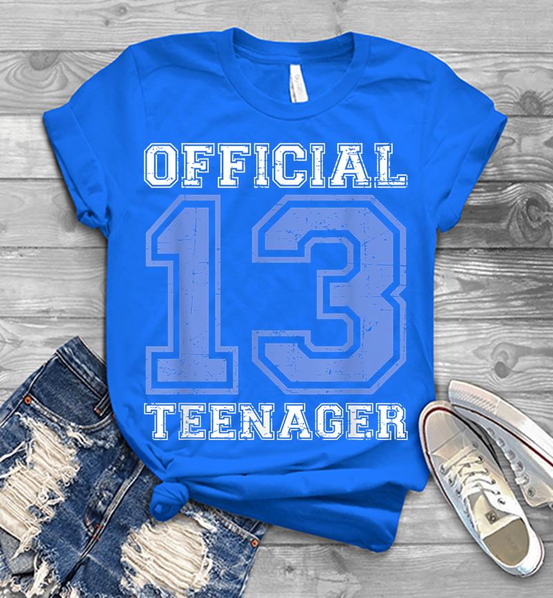 Inktee Store - Official Nager - Blue 13Th Birthday Boy Mens T-Shirt Image