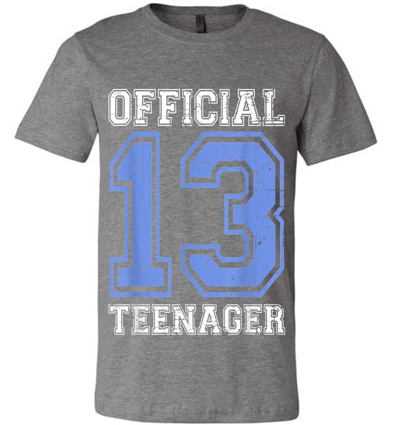Inktee Store - Official Nager - Blue 13Th Birthday Boy Premium T-Shirt Image