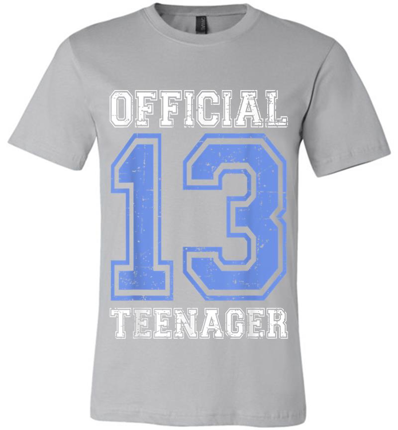 Inktee Store - Official Nager - Blue 13Th Birthday Boy Premium T-Shirt Image
