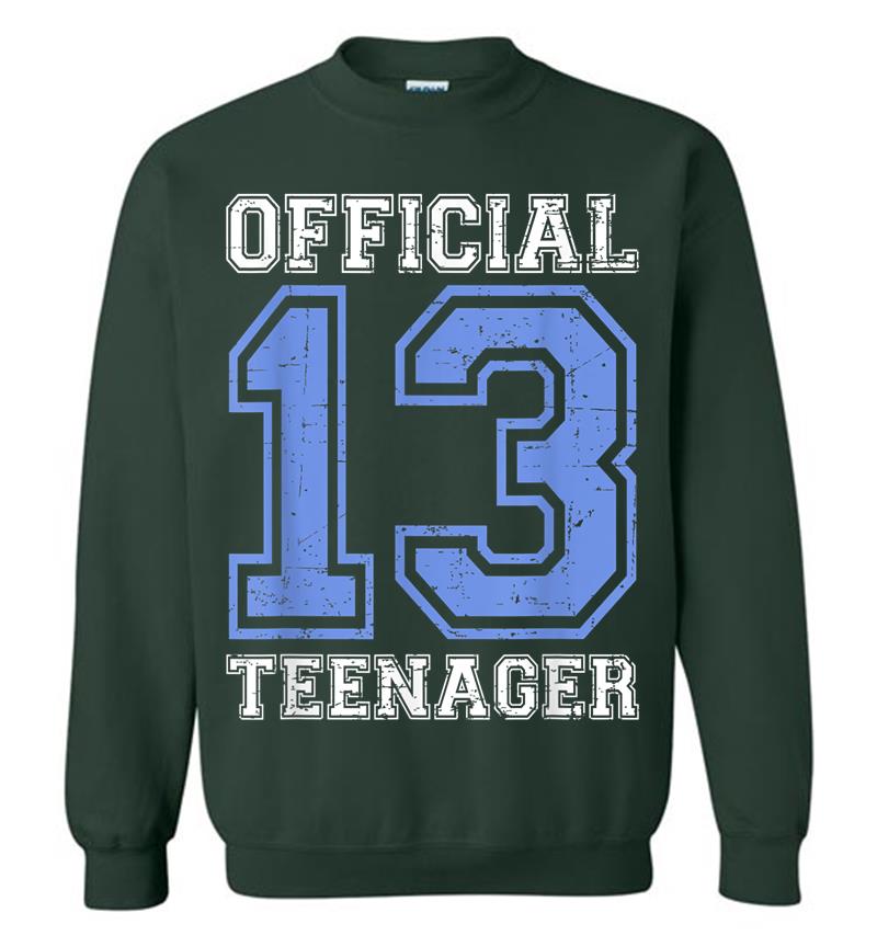 Inktee Store - Official Nager - Blue 13Th Birthday Boy Sweatshirt Image