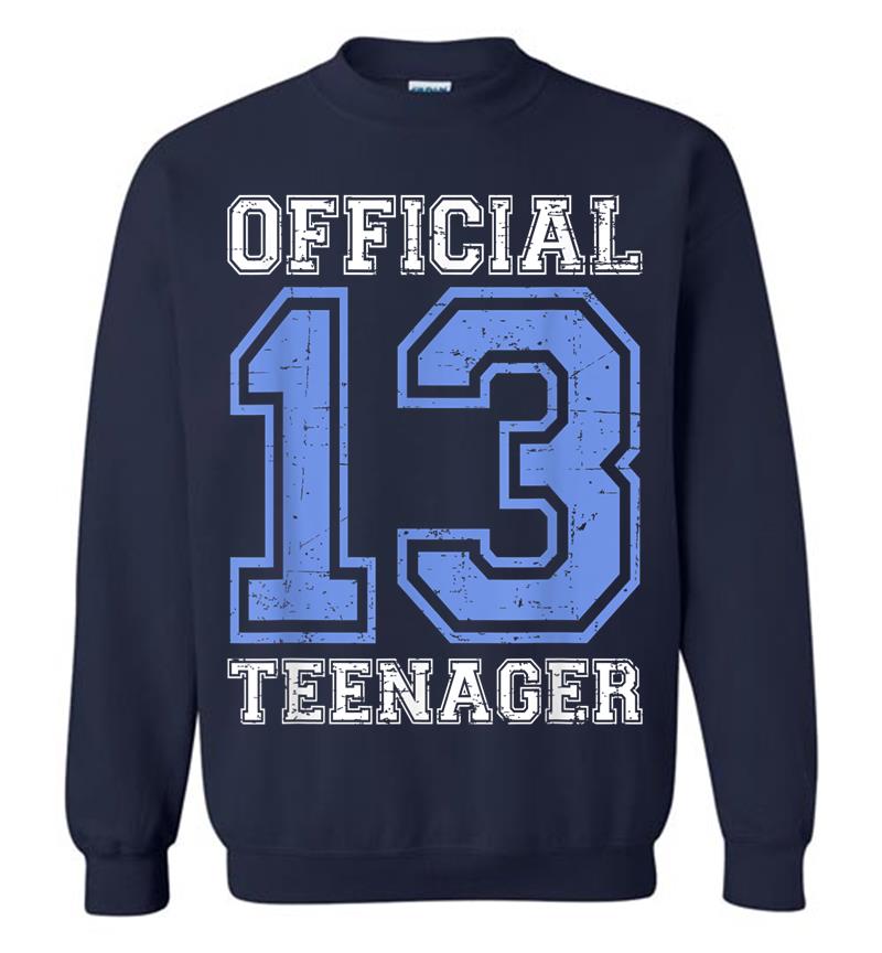 Inktee Store - Official Nager - Blue 13Th Birthday Boy Sweatshirt Image