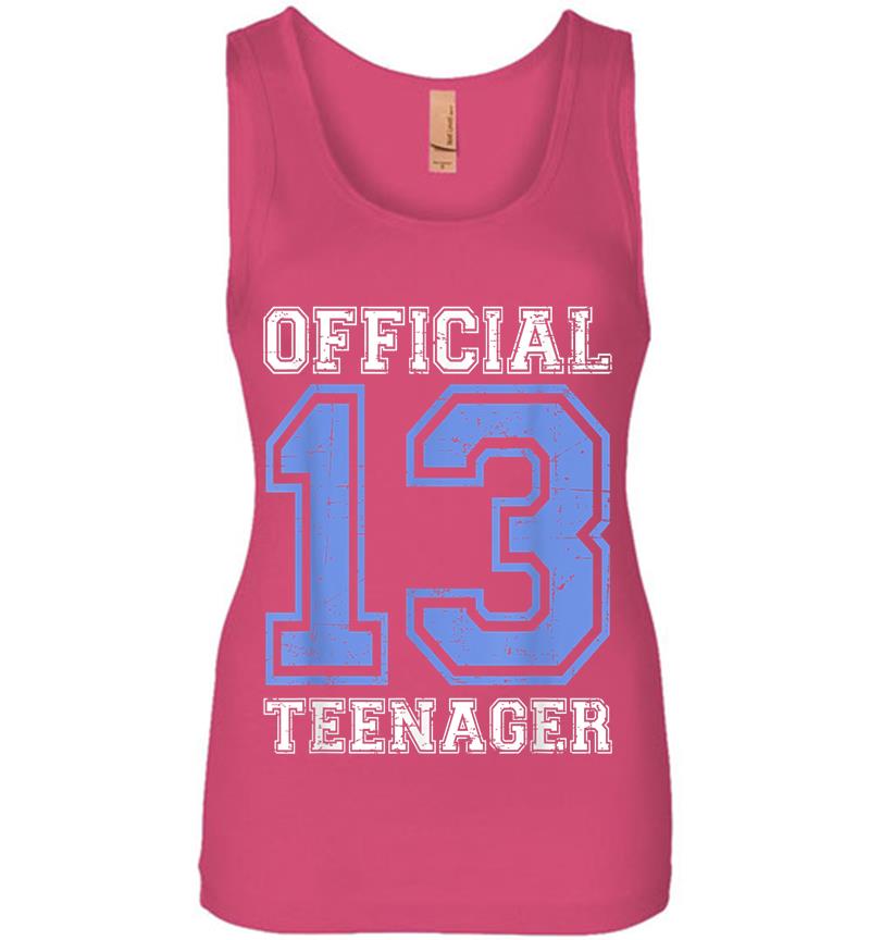 Inktee Store - Official Nager - Blue 13Th Birthday Boy Womens Jersey Tank Top Image
