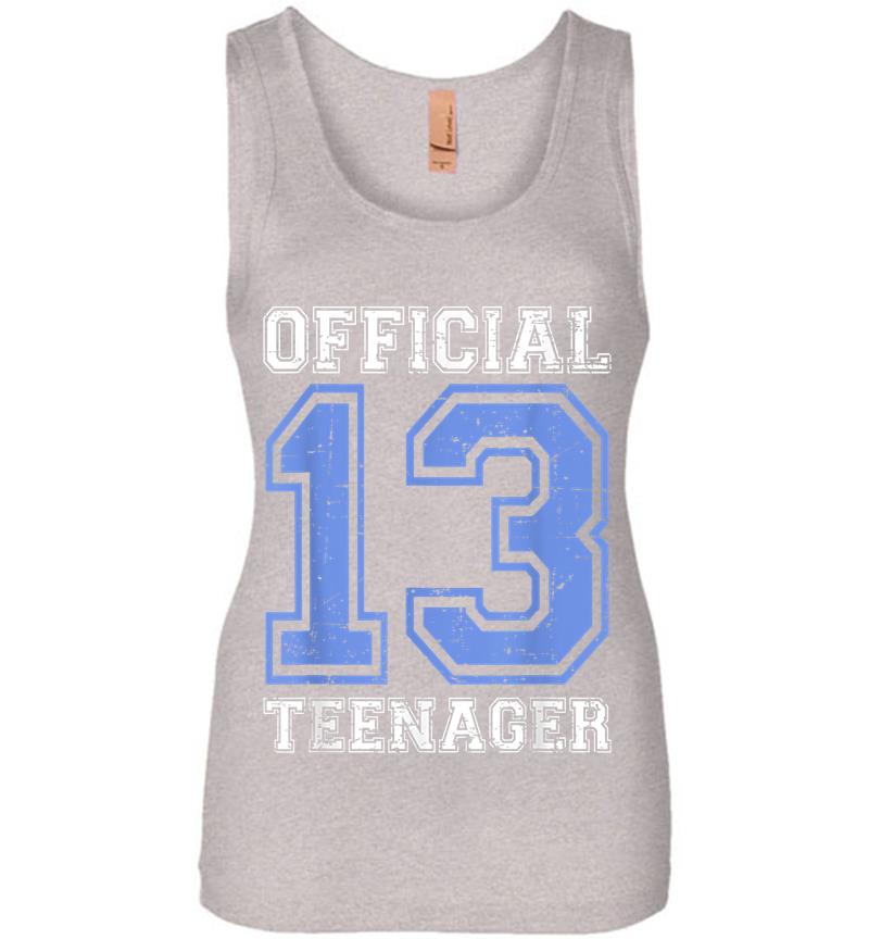 Inktee Store - Official Nager - Blue 13Th Birthday Boy Womens Jersey Tank Top Image
