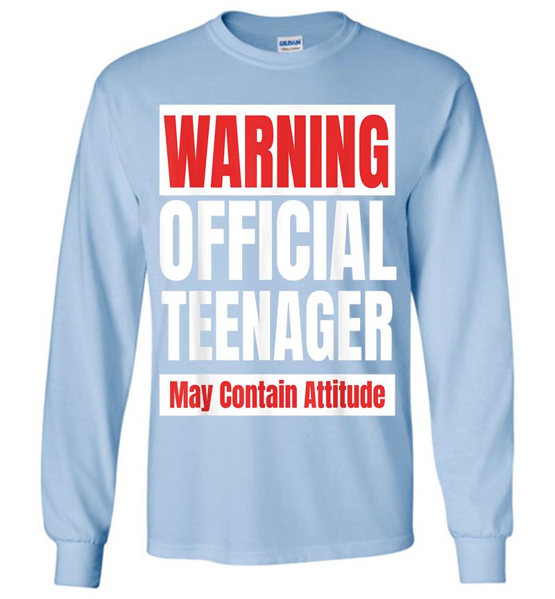 Inktee Store - Official Nager Funny 13 Birthday 13Th Long Sleeve T-Shirt Image