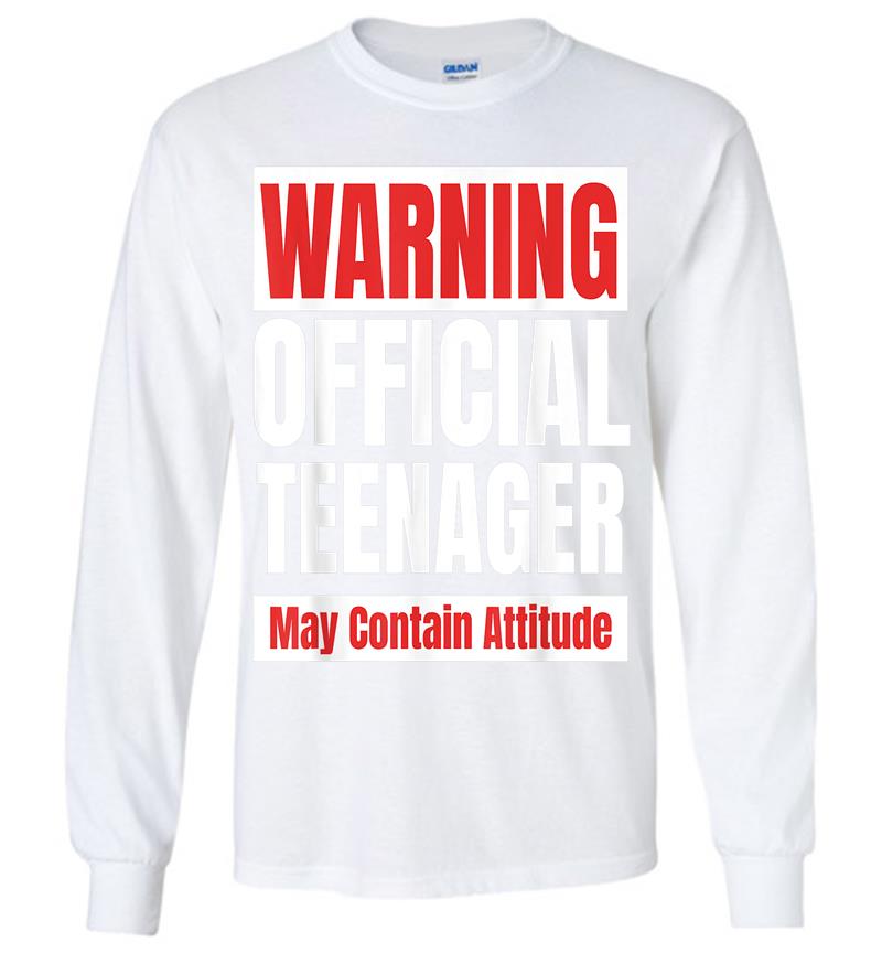 Inktee Store - Official Nager Funny 13 Birthday 13Th Long Sleeve T-Shirt Image