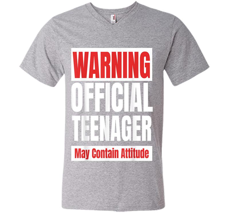 Inktee Store - Official Nager Funny 13 Birthday 13Th V-Neck T-Shirt Image