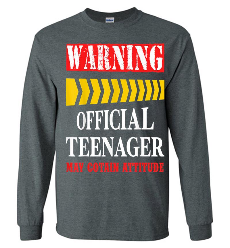 Inktee Store - Official Nager Funny 13 Birthday Party Long Sleeve T-Shirt Image