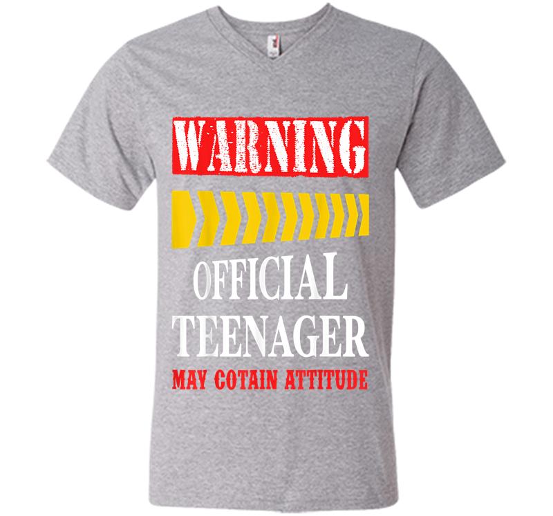 Inktee Store - Official Nager Funny 13 Birthday Party V-Neck T-Shirt Image