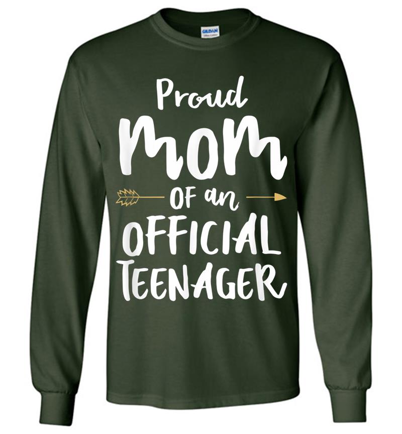 Inktee Store - Official Nager Mom 13Th Birthday Party Mom'S Outfit Long Sleeve T-Shirt Image