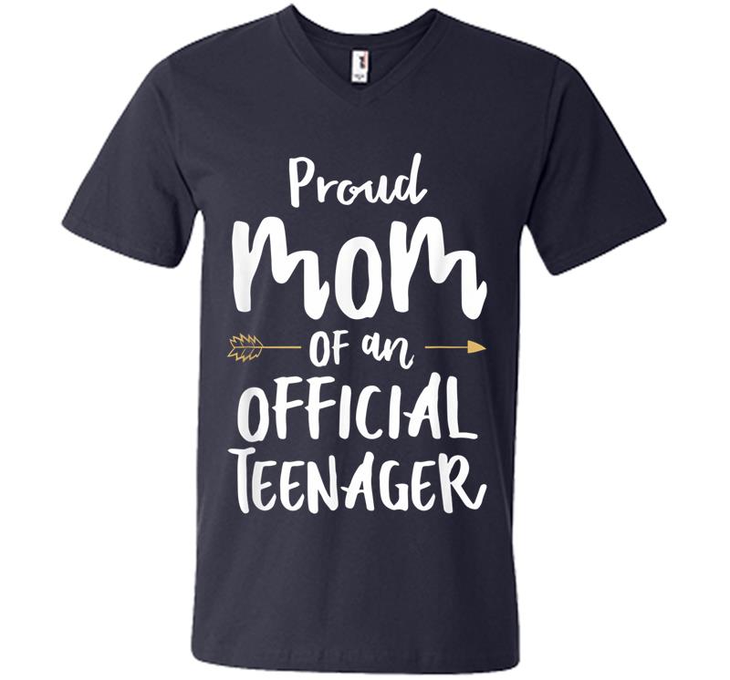 Inktee Store - Official Nager Mom 13Th Birthday Party Mom'S Outfit V-Neck T-Shirt Image