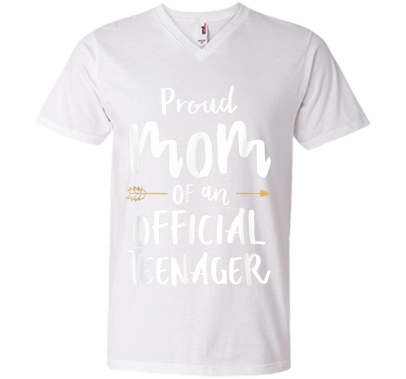 Inktee Store - Official Nager Mom 13Th Birthday Party Mom'S Outfit V-Neck T-Shirt Image