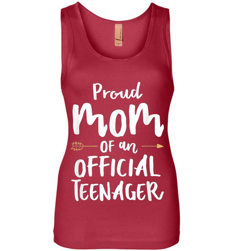 Inktee Store - Official Nager Mom 13Th Birthday Party Mom'S Outfit Womens Jersey Tank Top Image