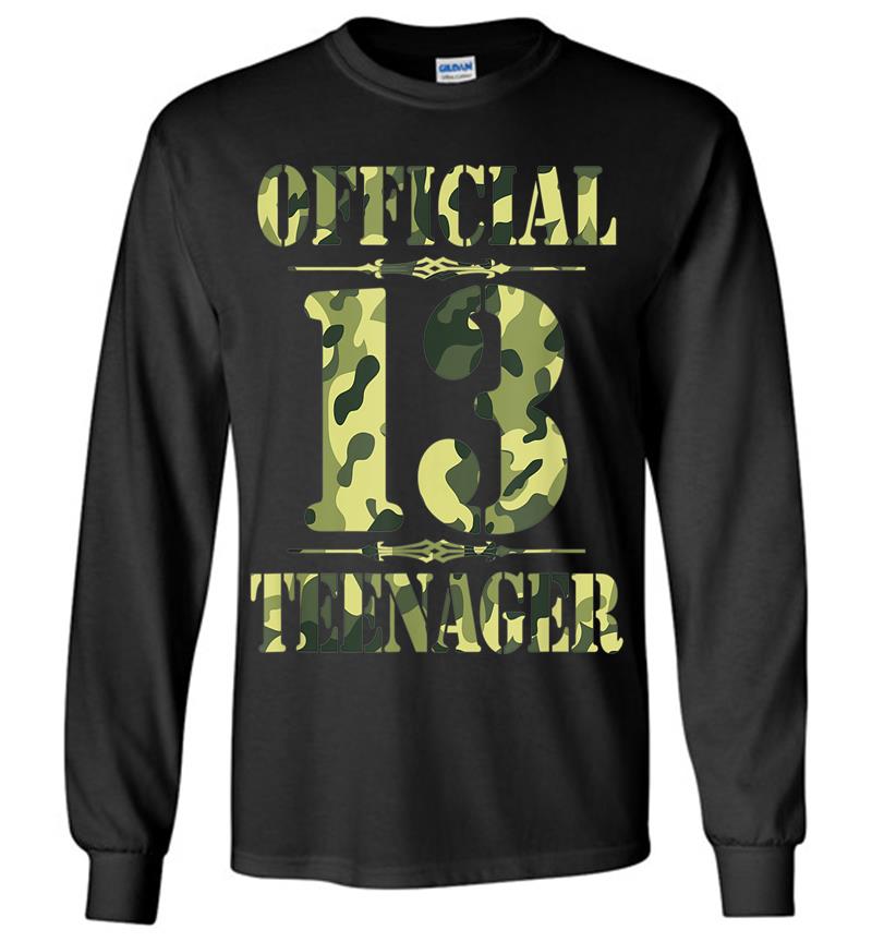 Official Nager N 13th Birthday Thirn Camo Hunting Long Sleeve T-shirt