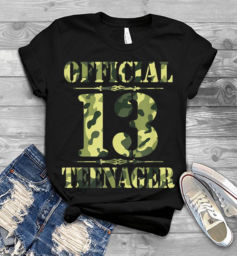 Official Nager N 13th Birthday Thirn Camo Hunting Mens T-shirt