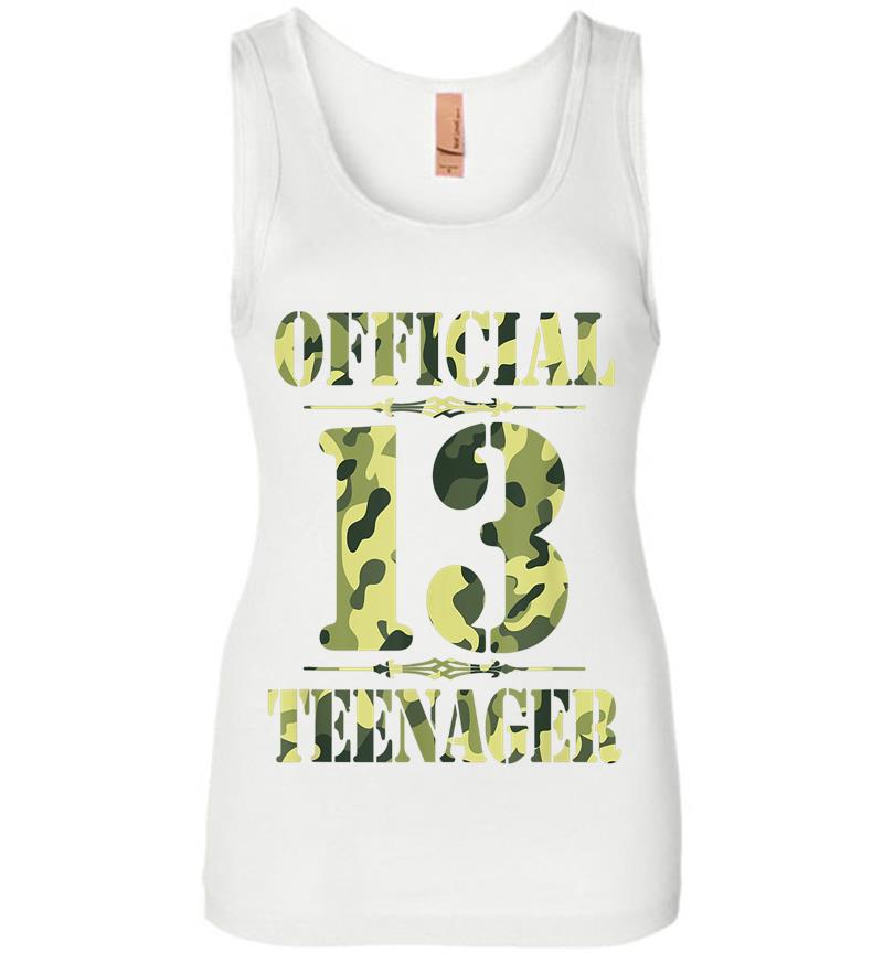 Inktee Store - Official Nager N 13Th Birthday Thirn Camo Hunting Womens Jersey Tank Top Image