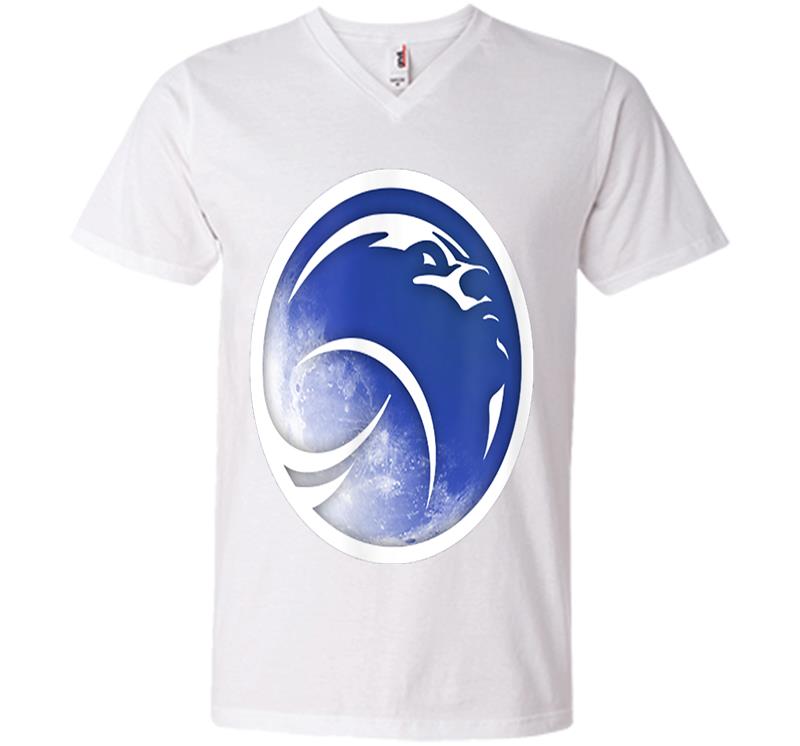 Inktee Store - Official Nasa Artemis Blue Woman On The Moon Logo V-Neck T-Shirt Image