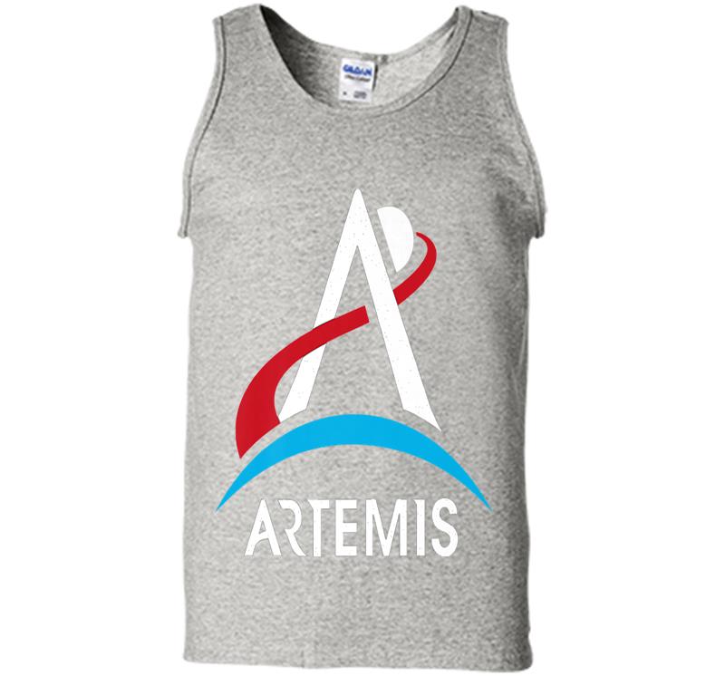 Official Nasa Artemis Program White Logo Premium Mens Tank Top