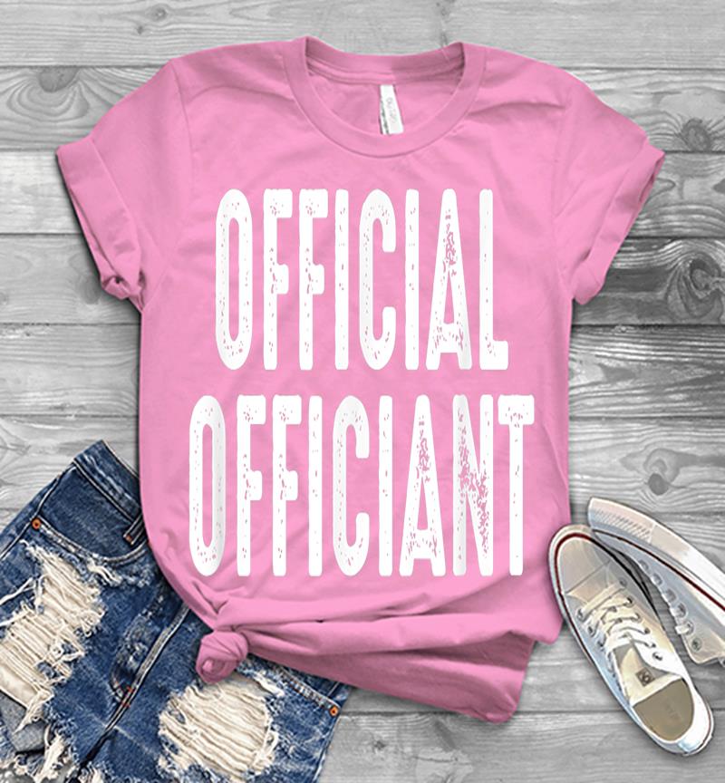 Inktee Store - Official Officiant - Wedding Officiant Pastor Wedding Mens T-Shirt Image