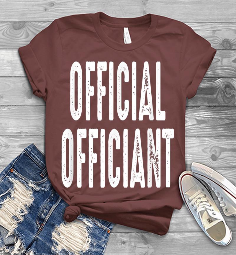 Inktee Store - Official Officiant - Wedding Officiant Pastor Wedding Mens T-Shirt Image