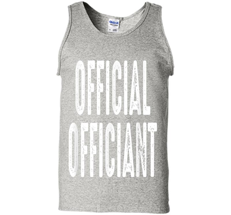 Official Officiant - Wedding Officiant Pastor Wedding Mens Tank Top