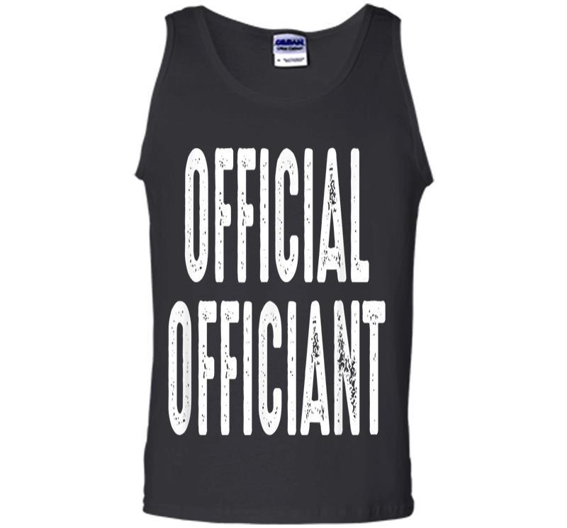 Inktee Store - Official Officiant - Wedding Officiant Pastor Wedding Mens Tank Top Image