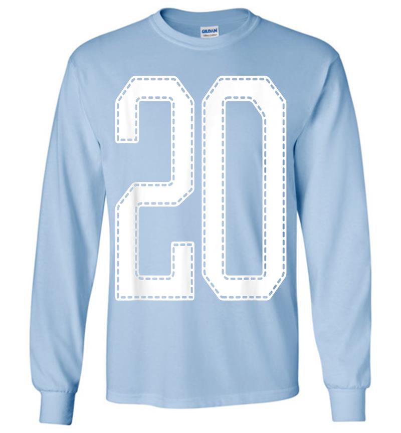 Inktee Store - Official Team League #20 Jersey Number 20 Sports Jersey Long Sleeve T-Shirt Image