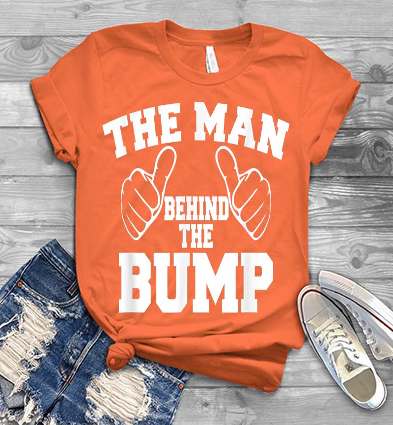 Inktee Store - Official The Man Behind The Bump Mens T-Shirt Image