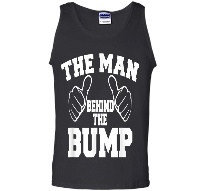 Inktee Store - Official The Man Behind The Bump Mens Tank Top Image