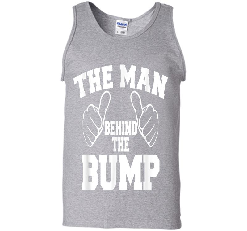 Inktee Store - Official The Man Behind The Bump Mens Tank Top Image