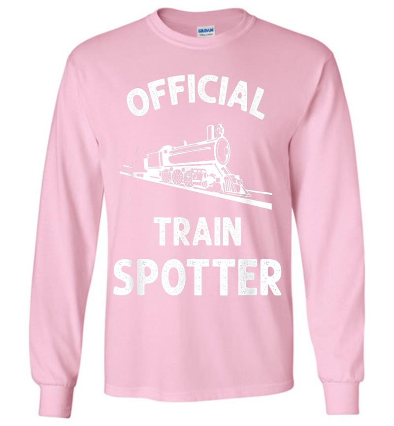 Inktee Store - Official Train Spotter Trainspotting Railway Buff Long Sleeve T-Shirt Image