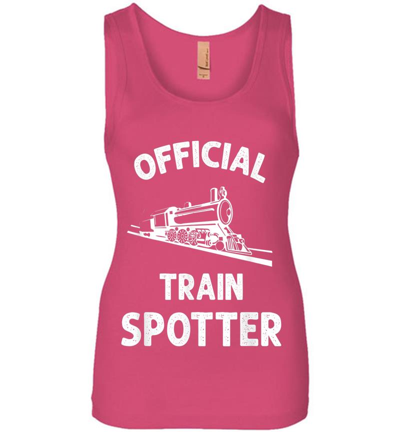 Inktee Store - Official Train Spotter Trainspotting Railway Buff Womens Jersey Tank Top Image