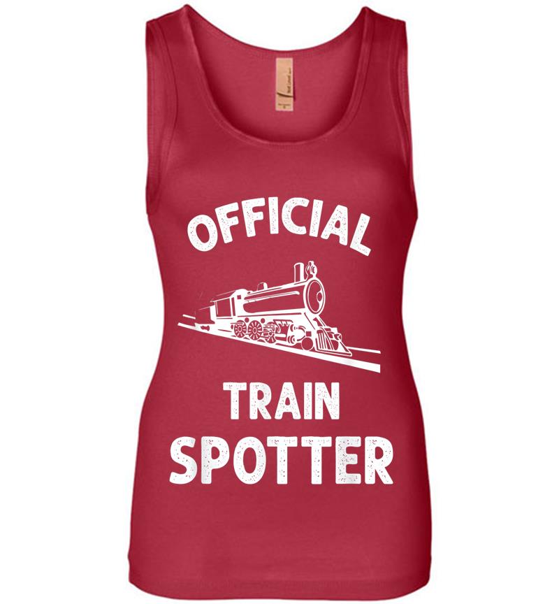 Inktee Store - Official Train Spotter Trainspotting Railway Buff Womens Jersey Tank Top Image