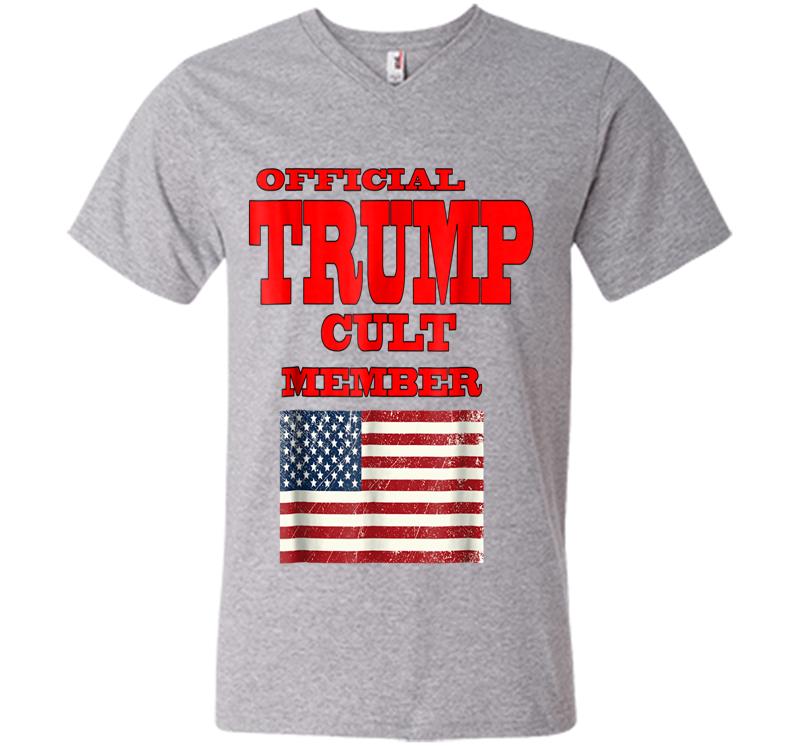 Inktee Store - Official Trump Cult Member V-Neck T-Shirt Image