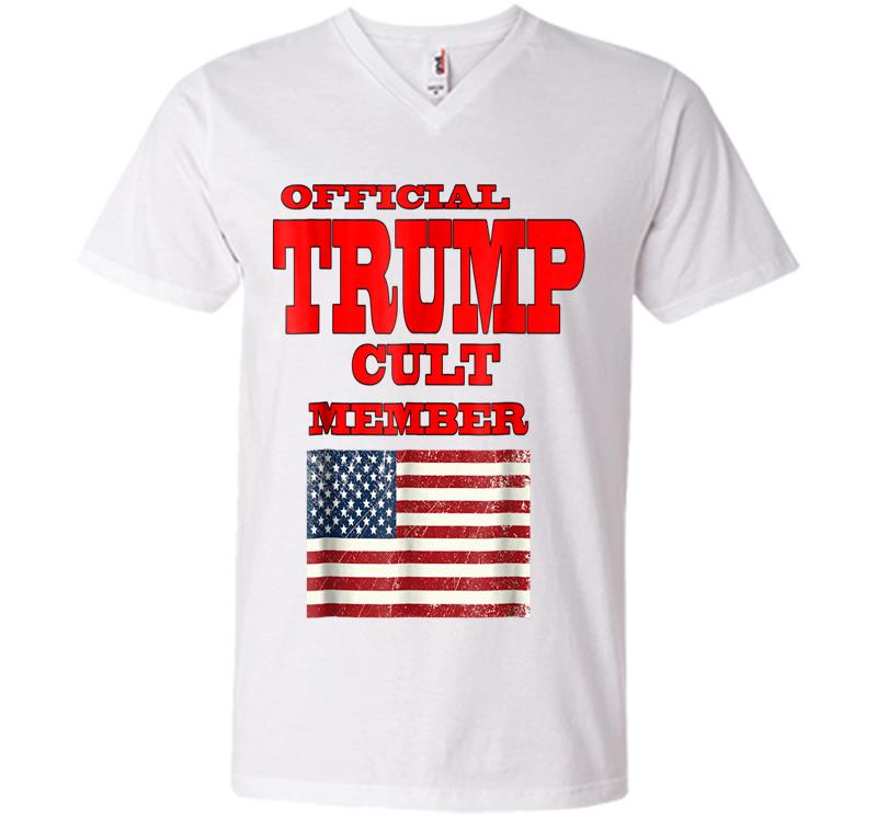Inktee Store - Official Trump Cult Member V-Neck T-Shirt Image
