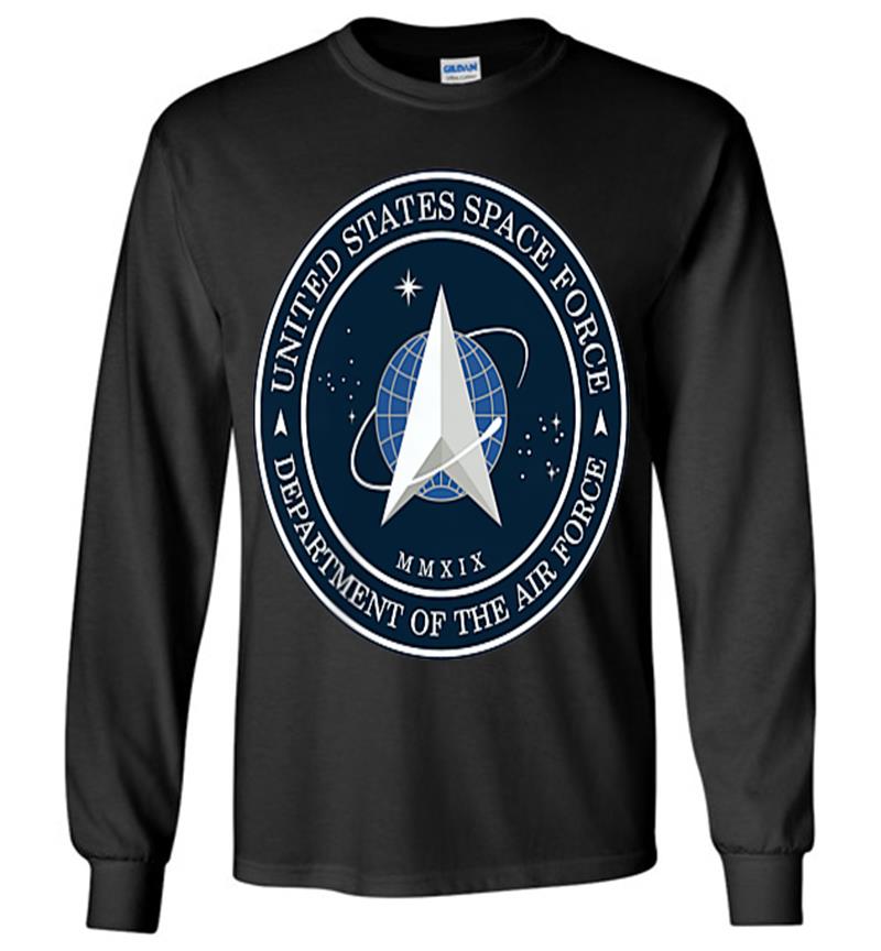 Official United States Space Force Ussf Military Patch Long Sleeve T-shirt