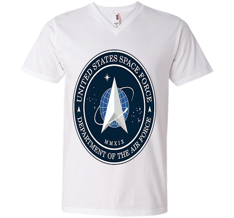 Inktee Store - Official United States Space Force Ussf Military Patch V-Neck T-Shirt Image