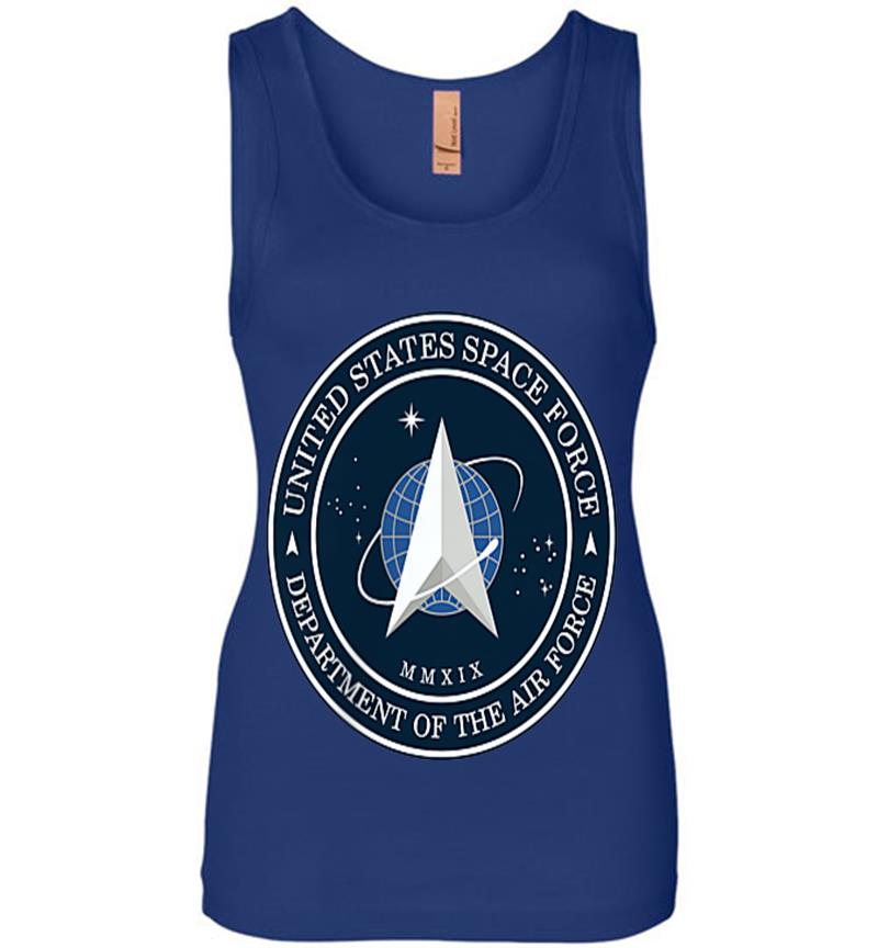 Inktee Store - Official United States Space Force Ussf Military Patch Womens Jersey Tank Top Image