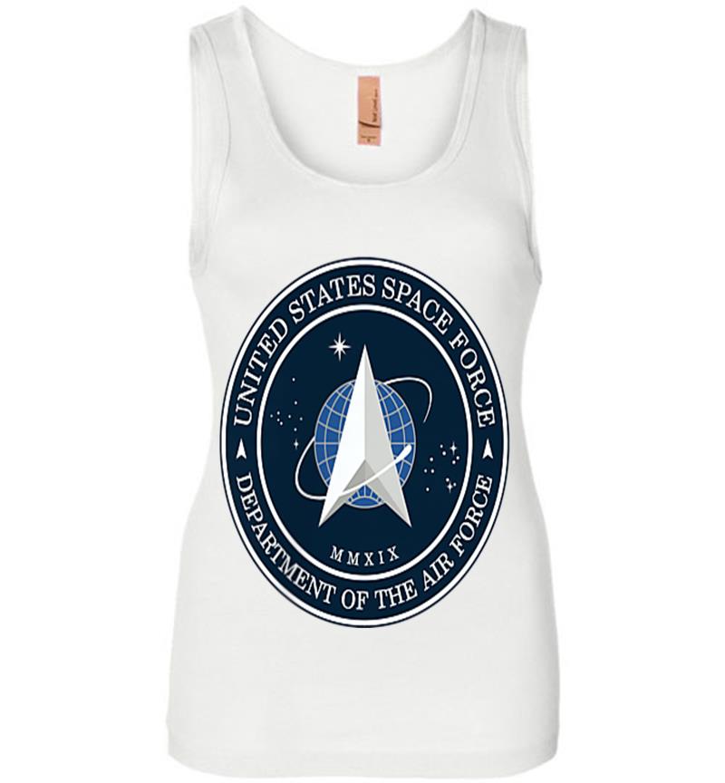 Inktee Store - Official United States Space Force Ussf Military Patch Womens Jersey Tank Top Image