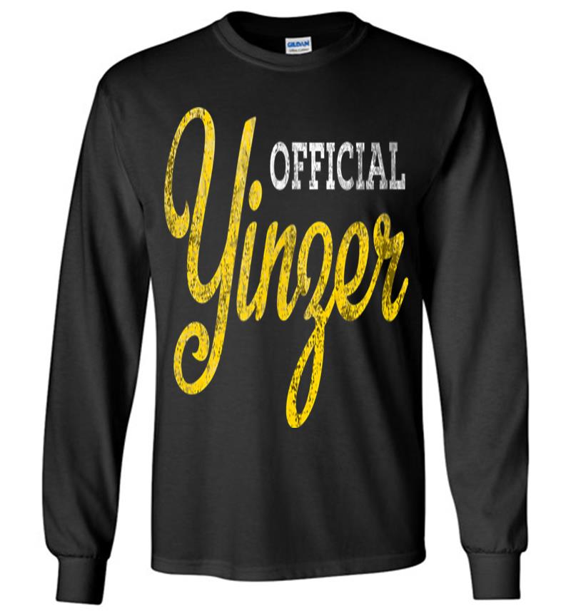 Official Yinzer Pittsburgh Burgh Gold White Retro Distressed Long Sleeve T-shirt