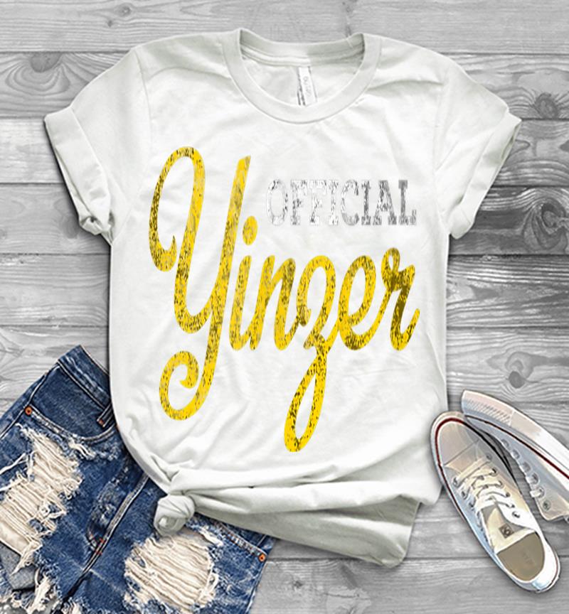 Inktee Store - Official Yinzer Pittsburgh Burgh Gold White Retro Distressed Mens T-Shirt Image
