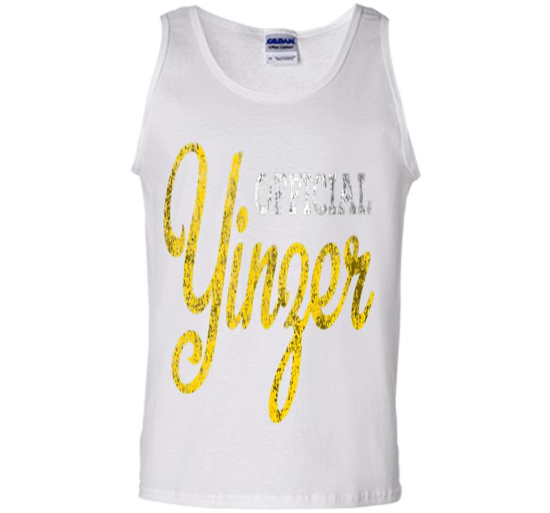 Inktee Store - Official Yinzer Pittsburgh Burgh Gold White Retro Distressed Mens Tank Top Image