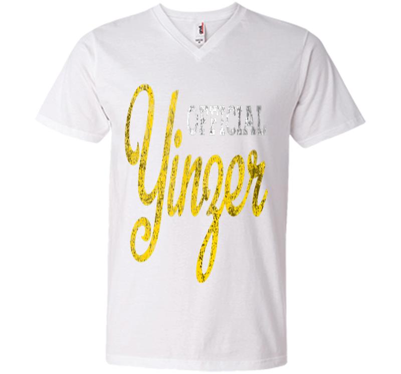 Inktee Store - Official Yinzer Pittsburgh Burgh Gold White Retro Distressed V-Neck T-Shirt Image