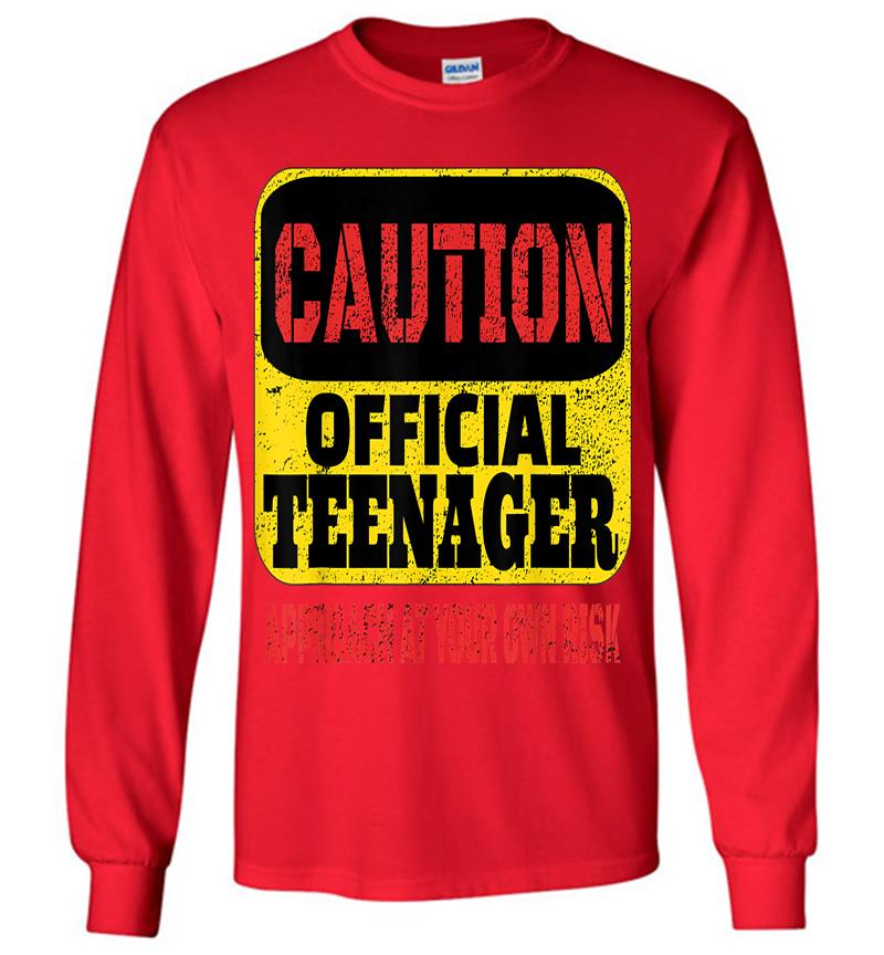 Inktee Store - Officially A Nager - 13Th Birthday Long Sleeve T-Shirt Image