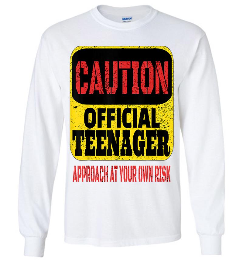 Inktee Store - Officially A Nager - 13Th Birthday Long Sleeve T-Shirt Image