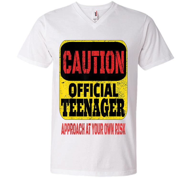 Inktee Store - Officially A Nager - 13Th Birthday V-Neck T-Shirt Image