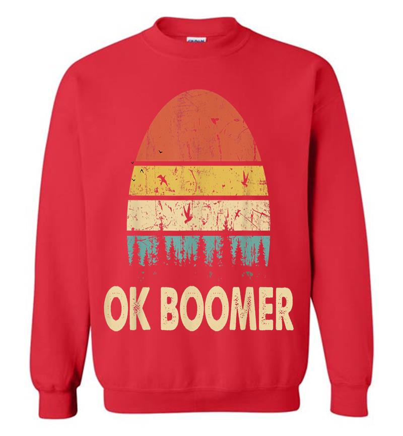 Inktee Store - Ok Boomer Vintage Retro Funny Saying Trending Sweatshirt Image