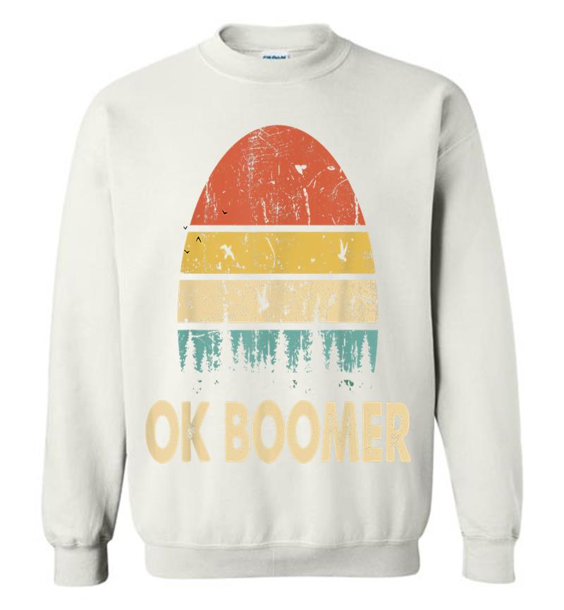 Inktee Store - Ok Boomer Vintage Retro Funny Saying Trending Sweatshirt Image
