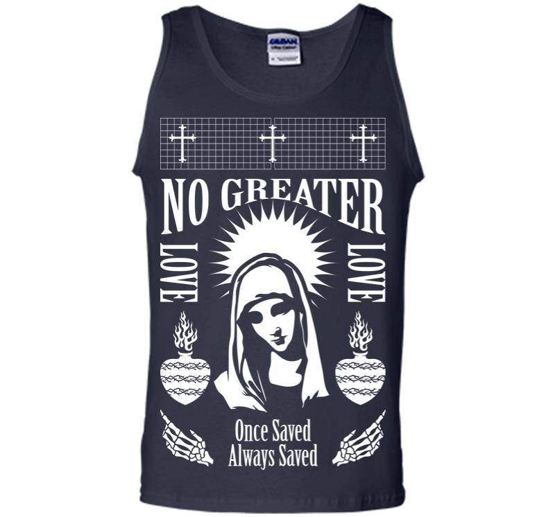 Inktee Store - Once Saved Always Saved Men Tank Top Image