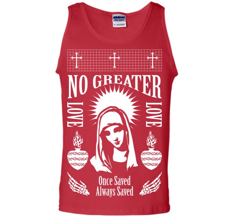 Inktee Store - Once Saved Always Saved Men Tank Top Image