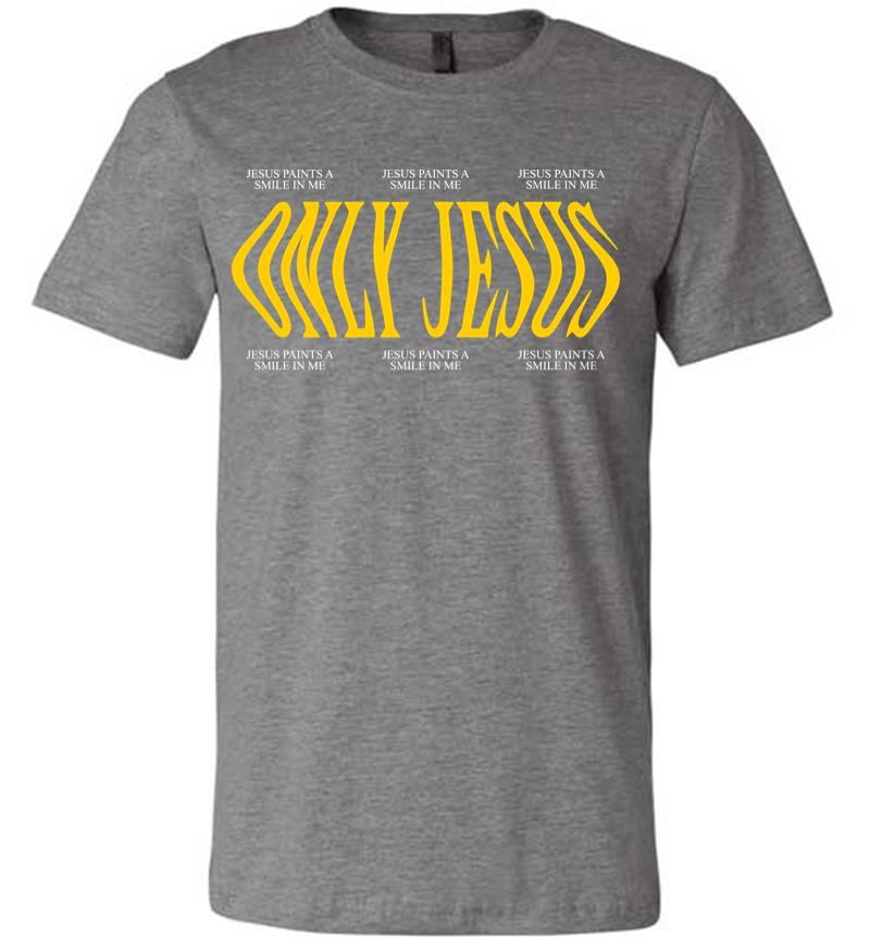 Inktee Store - Only Jesus Premium T-Shirt Image
